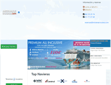 Tablet Screenshot of miramarcruceros.com